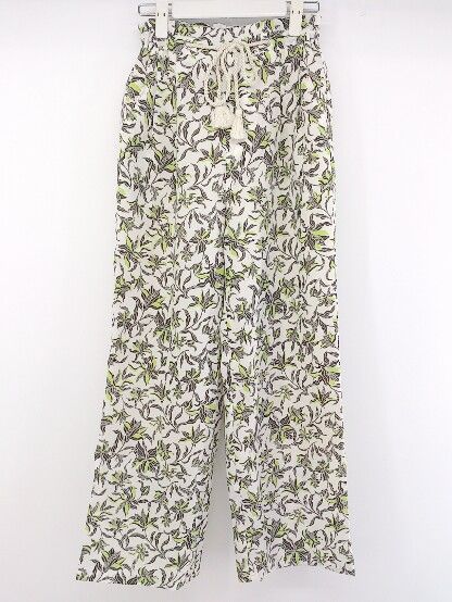 ◇ PAGEBOY ページボーイ 総柄 パンツ サイズF ベージュ系 グリーン マルチ レディース P 【中古】 【1208260017632】