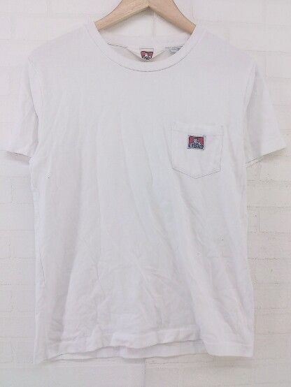 ◇ BEN DAVIS ベンデイビス ワンポイント 半袖 Tシャツ カットソー サイズM ホワイト メンズ P 【中古】 【1208270002734】 8,177円