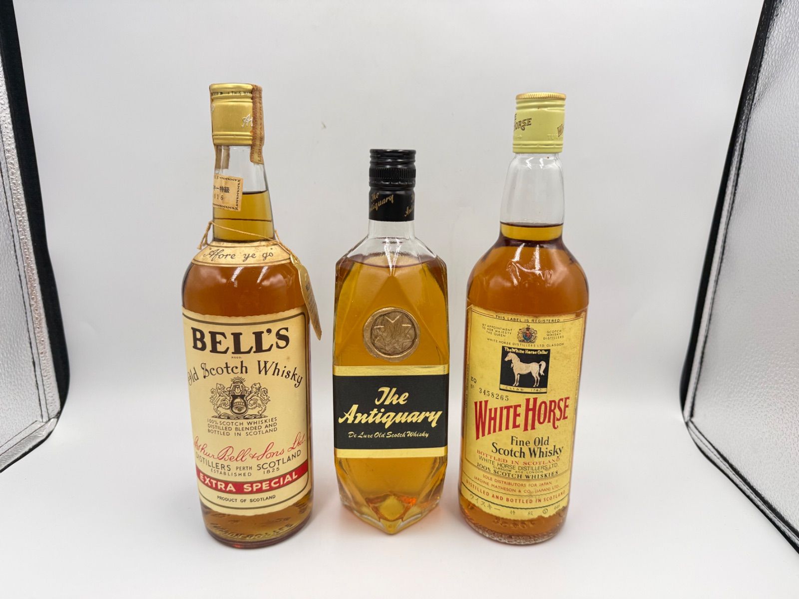 【未開栓】ウィスキー760ml×3本セットOLD SCOTCH WHISKY43% BELL's the Antiquary WHITE HORSE