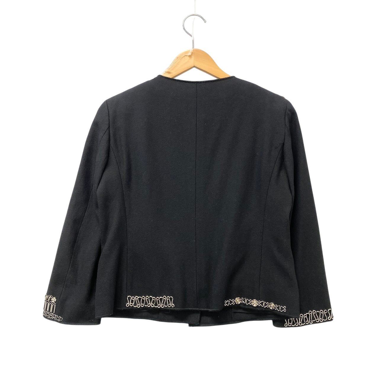 ノーカラージャケット80e14 MOSCHINO モスキーノ ノーカラージャケット