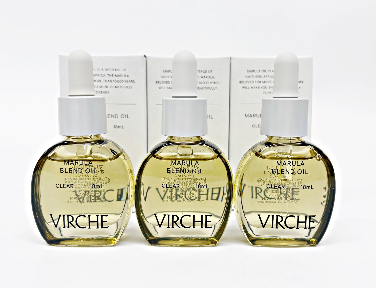 VIRCHE マルラブレンドオイル クリアⅡ 18ml 3本セット スキンオイル ヴァーチェ MARULA BLEND OIL CLEAR R2604-220