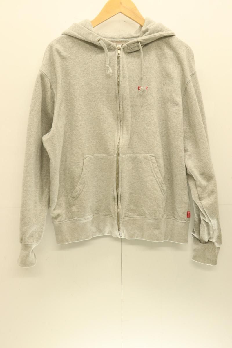 【中古】 Supreme メンズジップパーカー S Small Box Zip Up Hoodie Supreme S グレー 灰