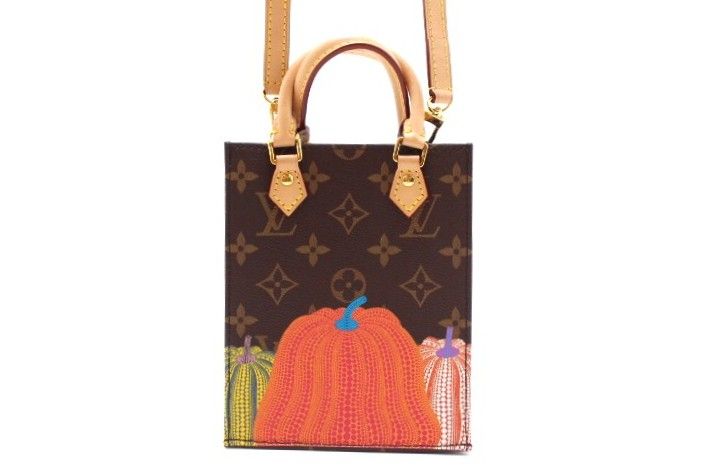 LOUIS VUITTON ルイ・ヴィトン バッグ LV×YK プティット・サックプラ モノグラム・パンプキン M82112 ショルダーバッグ モノグラムキャンバス ブラウン ユニセックス【中古】460