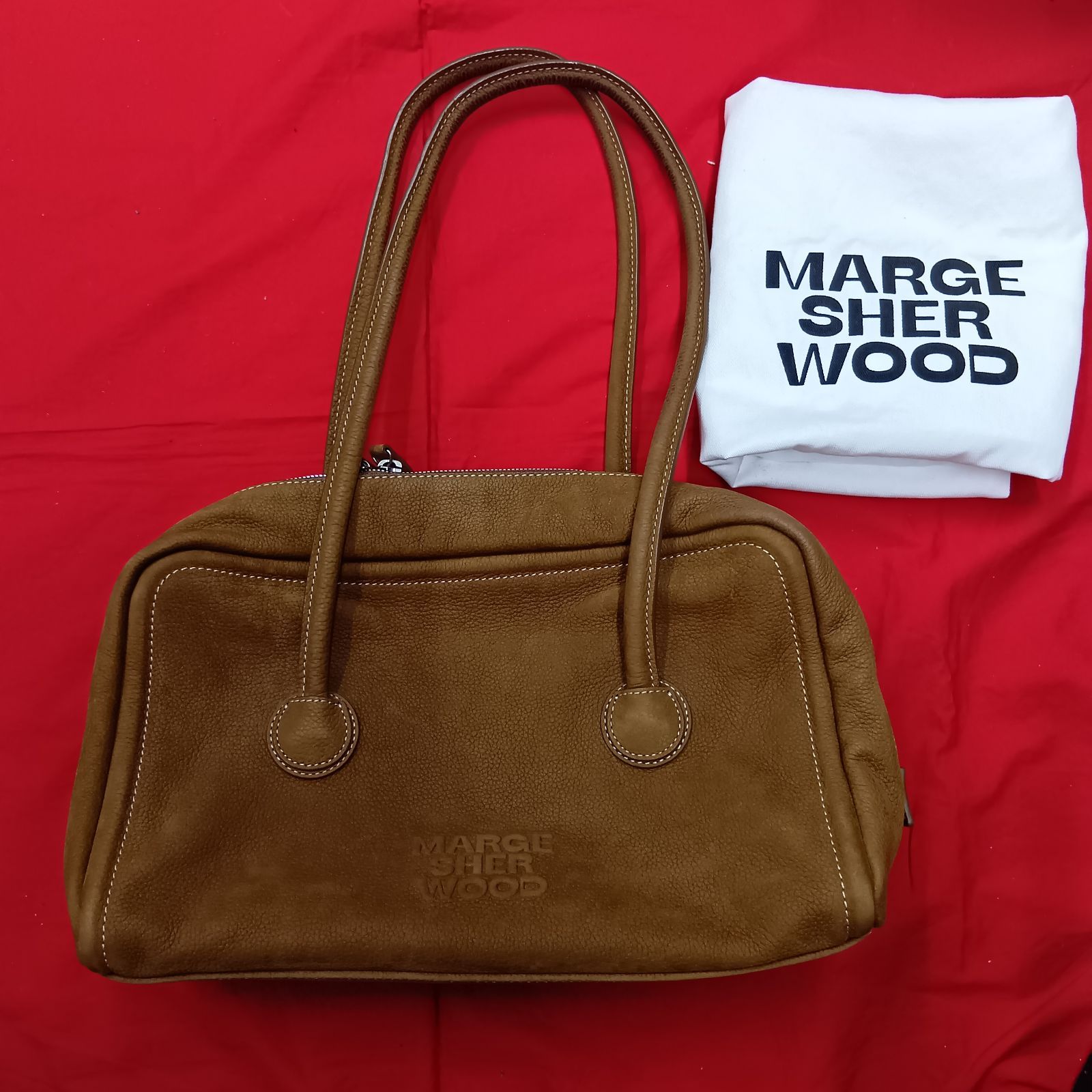 MARGE SHERWOOD バッグ ソフト キャメル マージシャーウッド