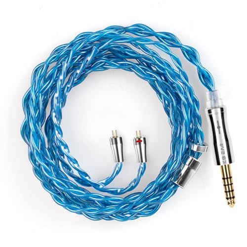 【KBEAR 4989】2pin 4.4mmリケーブル 4芯6N単結晶銅ケーブル 4.4mmイヤホンアップグレードケーブル 音質改善/Litz構造/6NOCC/暖かく豊かな低音 イヤモニ 交換KZ適用 ZSTX/castor/ZSN Pro/ c4e7a50b