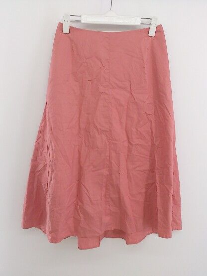 ◇ Demi-Luxe BEAMS デミルクス ビームス バックジップ 膝下丈 フレア スカート サイズ36 ピンク レディース P 【中古】 【1208300005032】