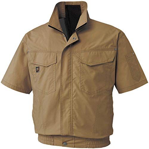 サンエス(SUN-S) 空調風神服 半袖ワークブルゾン KU91450 キャメル L 【服のみ】e 8bf1b9f7