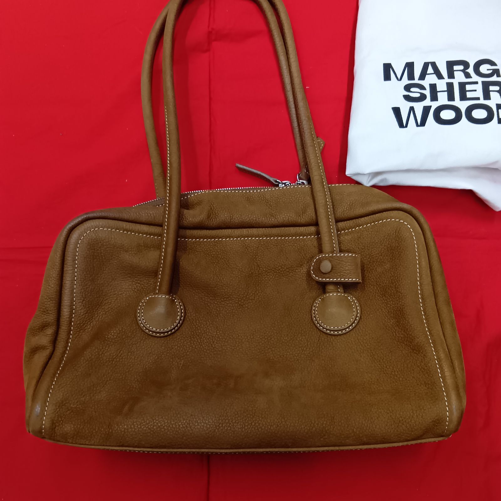 MARGE SHERWOOD バッグ ソフト キャメル マージシャーウッド - メルカリ