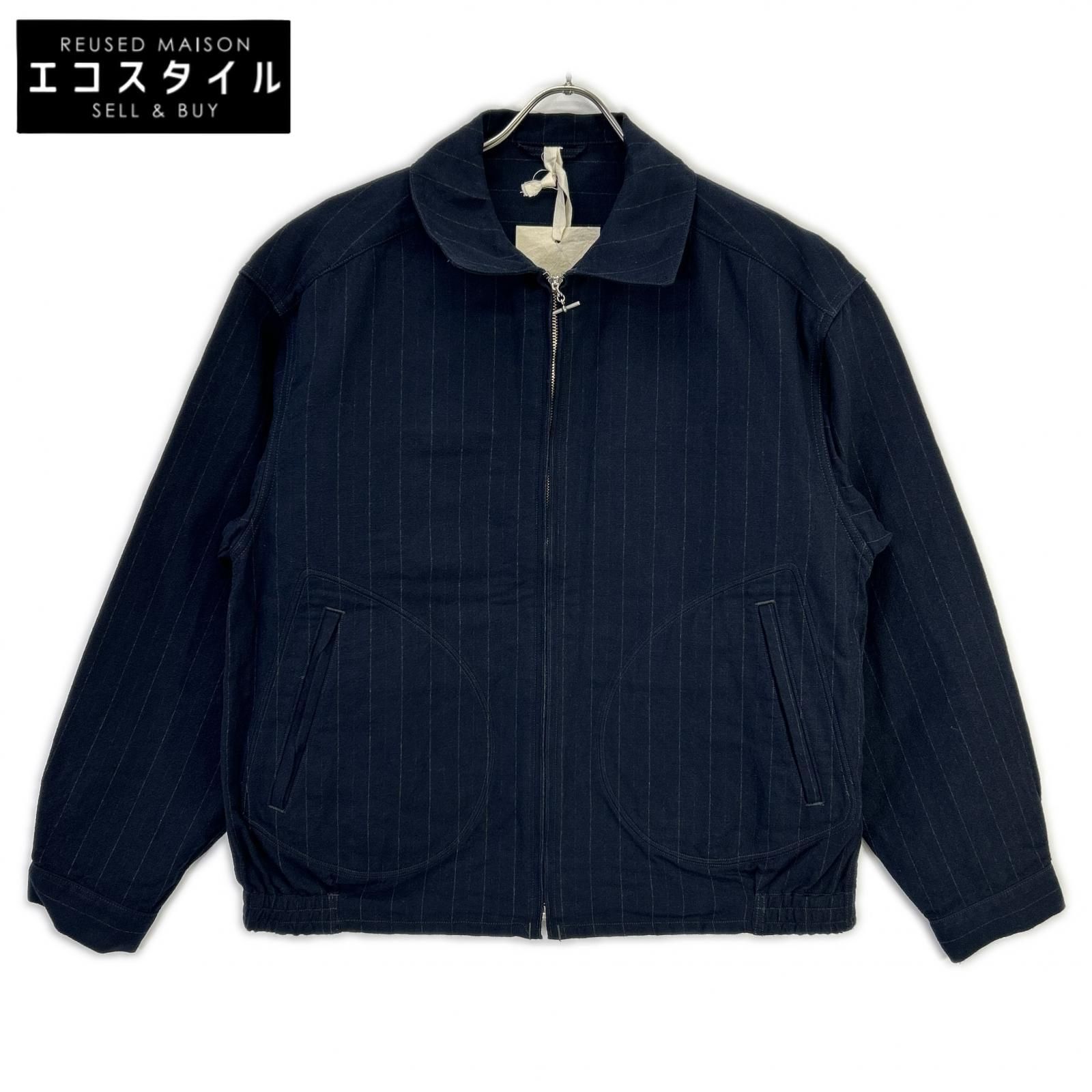 OLD JOE&CO. オールドジョー 2510J-JK04 ネイビー Nocturne Stripe MERCURY CLUB JACKET ジップアップジャケット 38