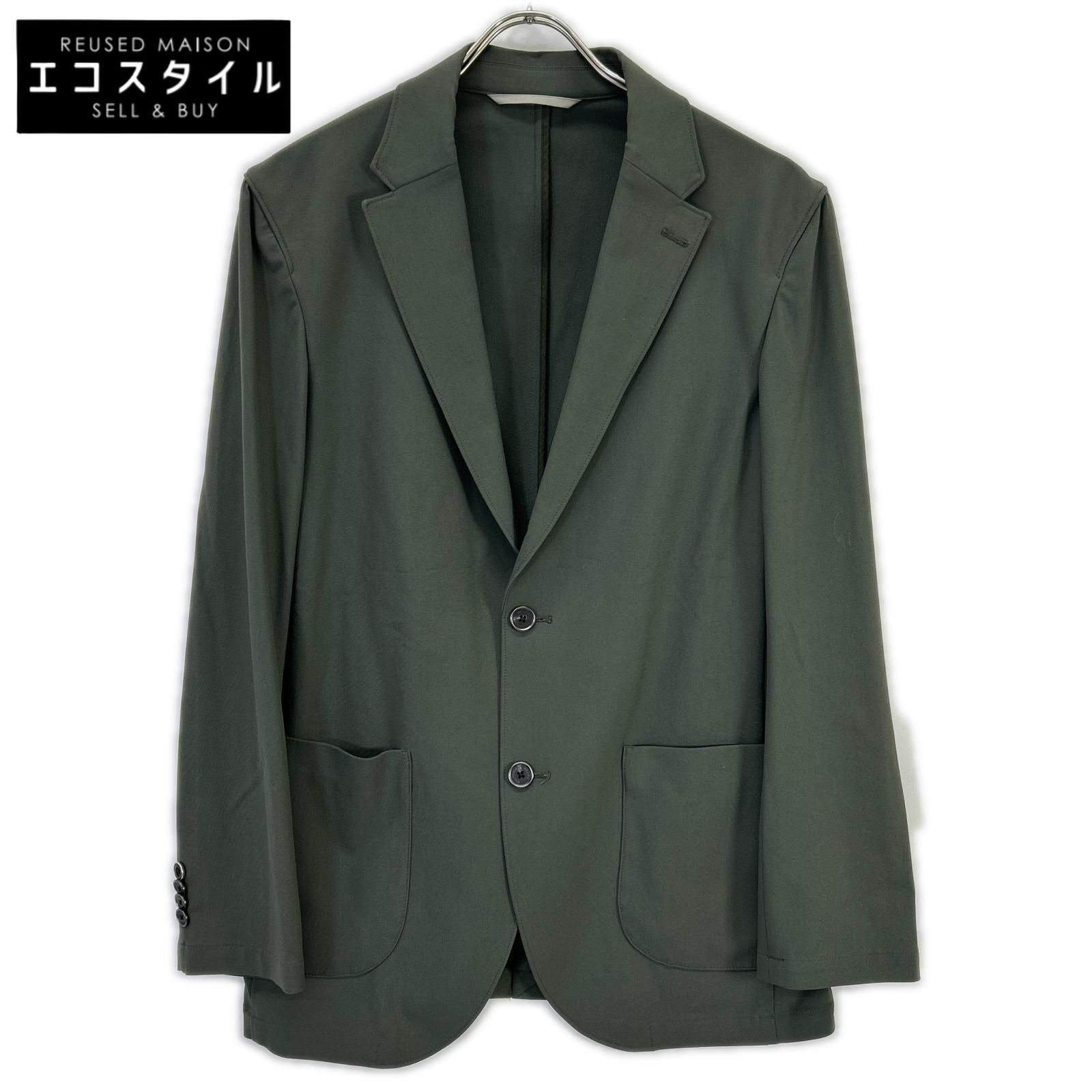 AOURE アウール AMFJ241013 カーキ MALPENSA JACKET 2Bシングルテーラードジャケット M