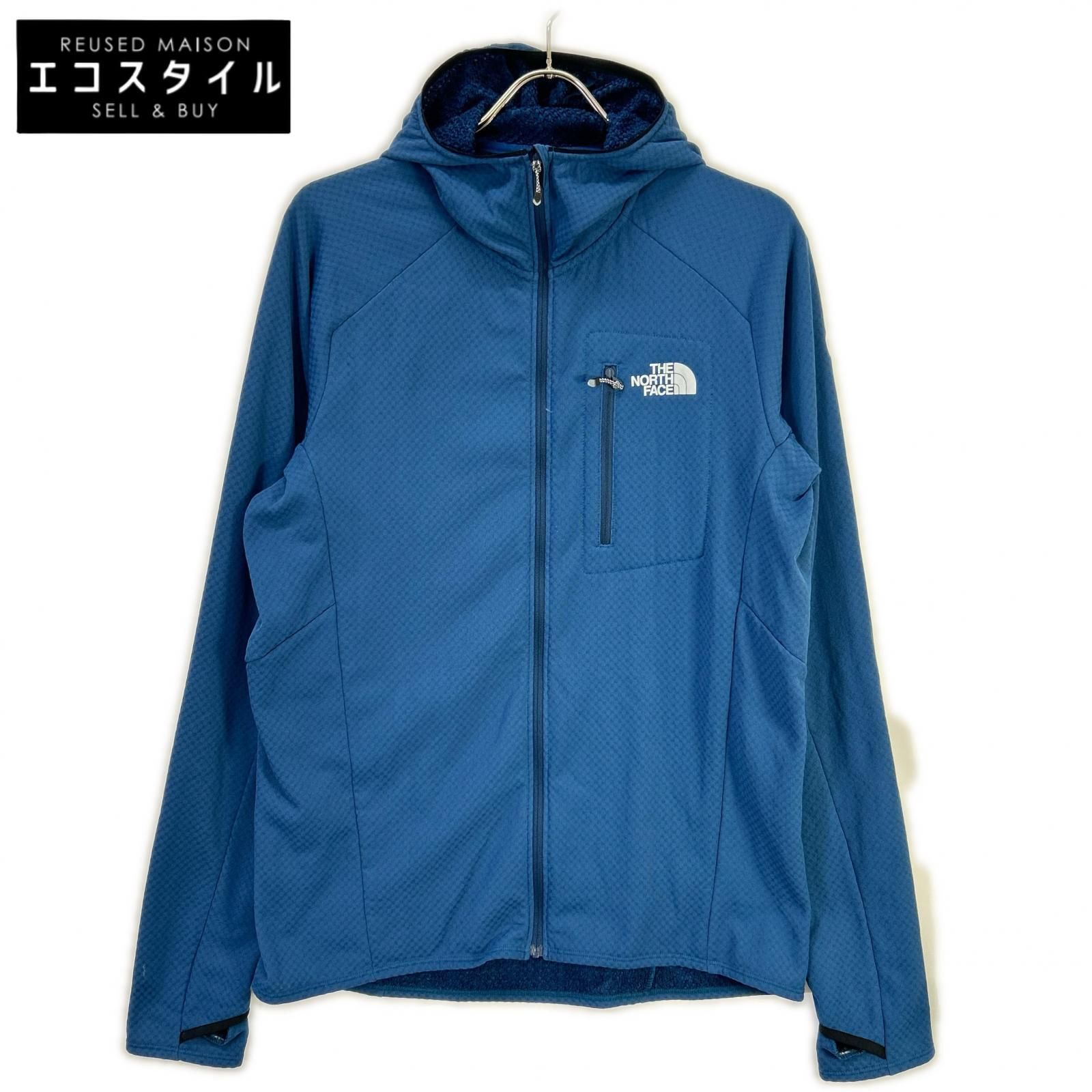 THE NORTH FACE　ノースフェイス　NL72322 ブルー エクスペディショングリッドフリースフルジップフーディ　XL