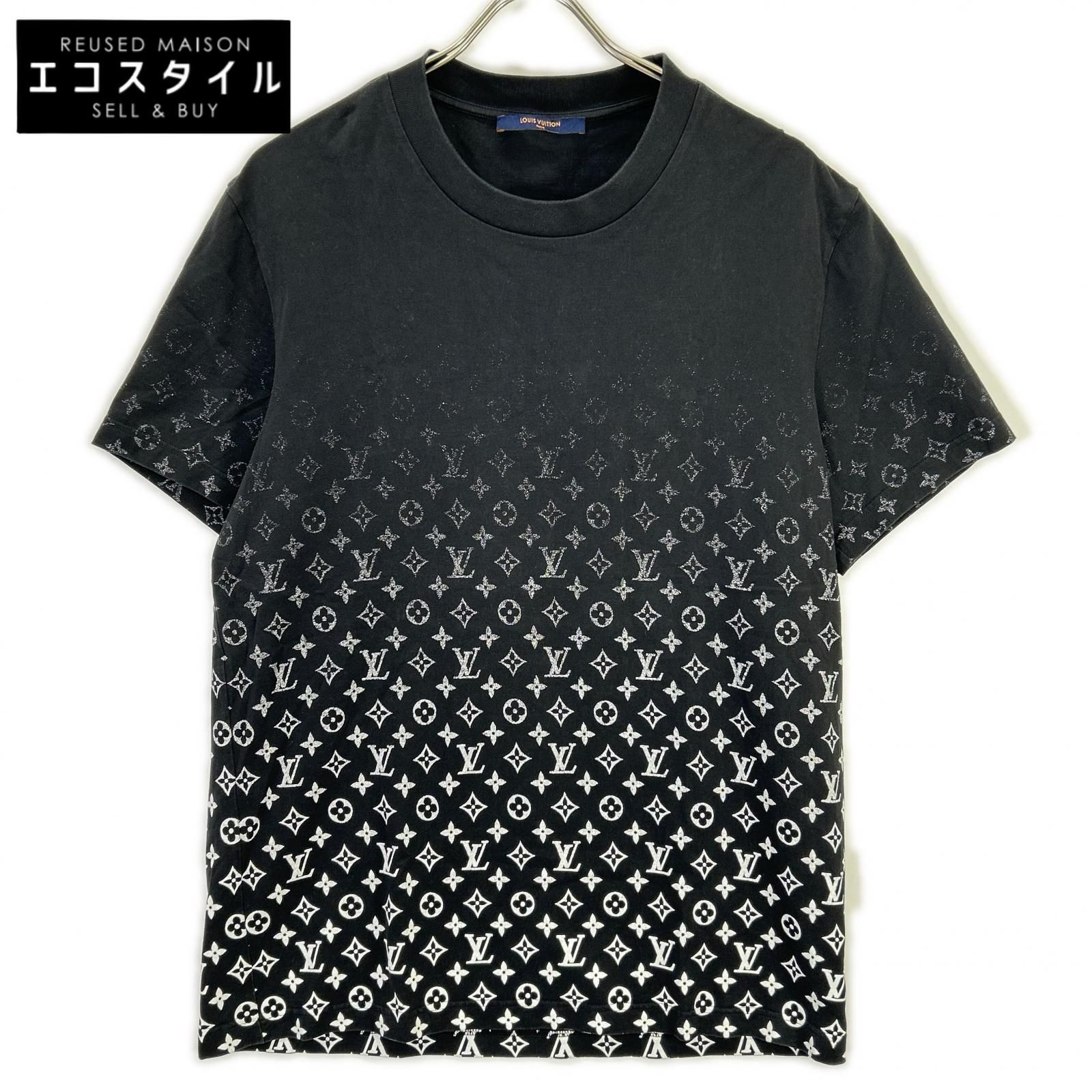 LOUIS VUITTON ルイヴィトン RM211Q NGP HKY46W 21SS ブラック モノグラム グラデーション Tシャツ XL