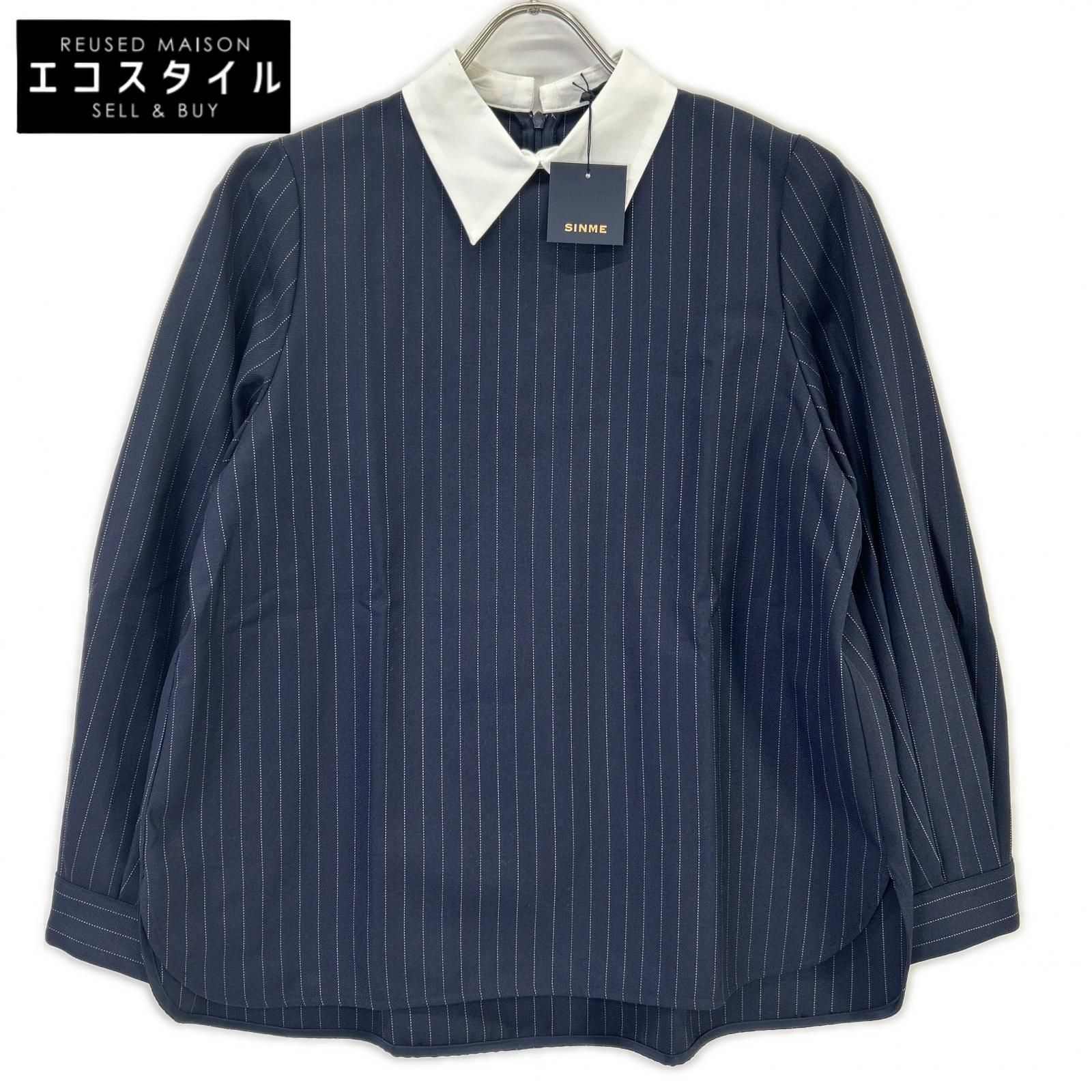 SINME シンメ SS17-16 ネイビー クレリュックプルオーバー M