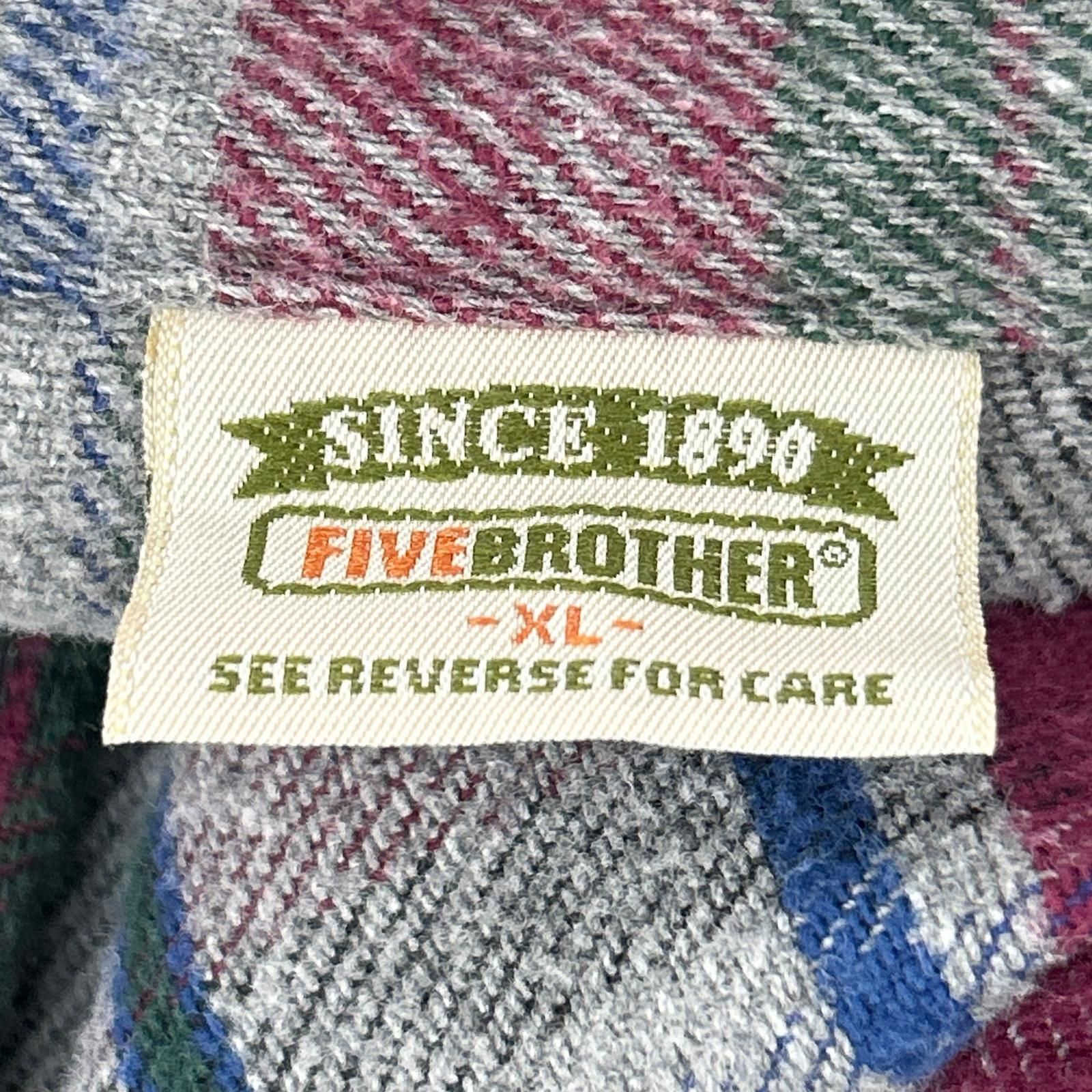 five brother ファイブブラザー 90's マルチカラー チェック柄