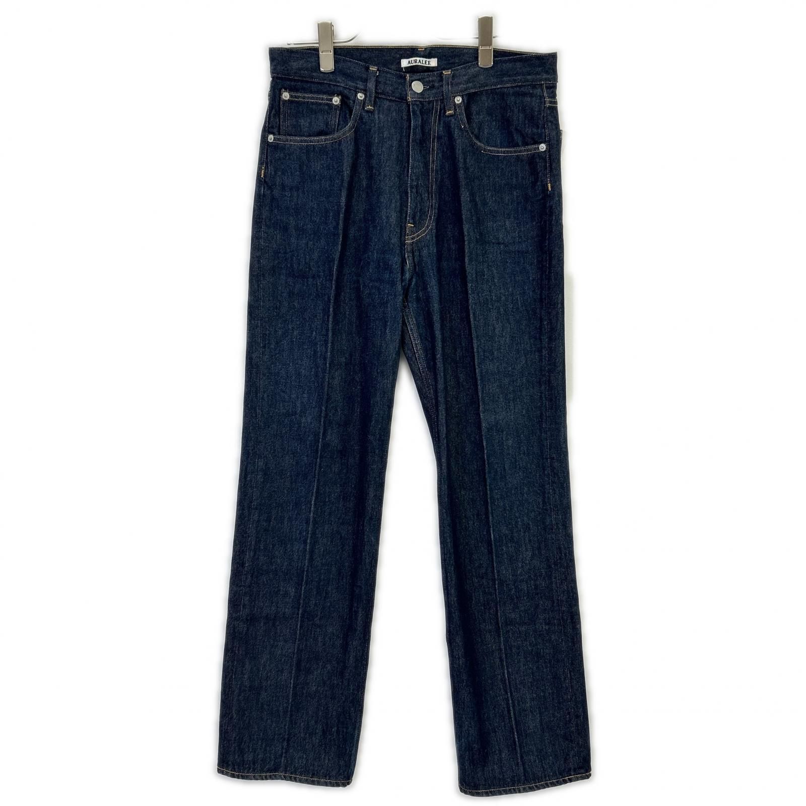 AURALEE オーラリー A00P01DM インディゴ HARD TWIST DENIM 5P PANTS 
