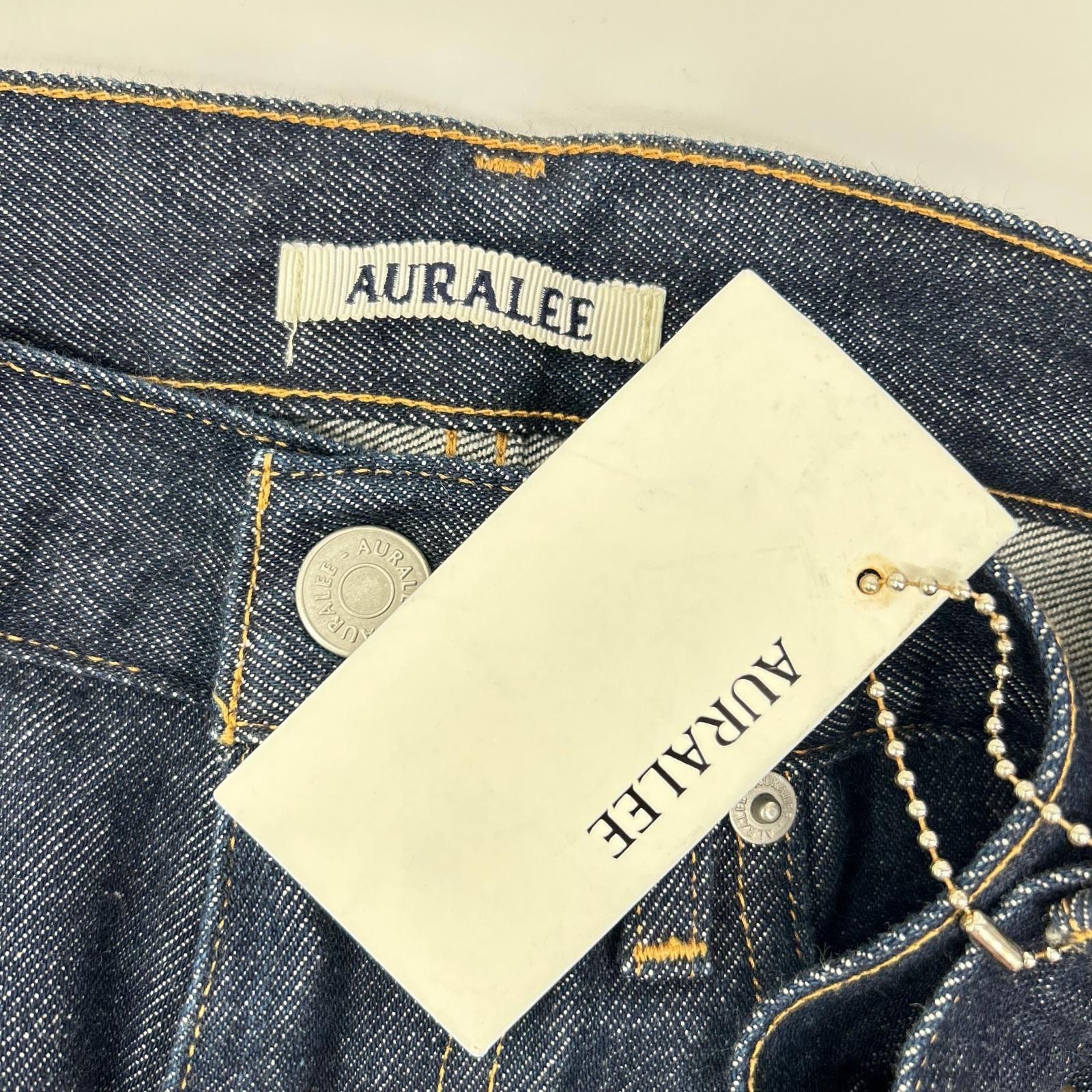 AURALEE オーラリー A00P01DM インディゴ HARD TWIST DENIM 5P PANTS 