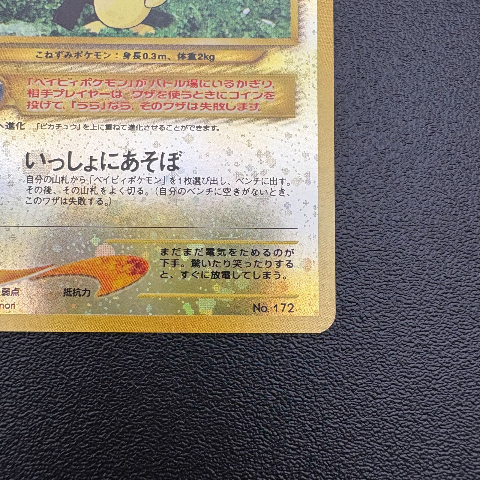 ピチュー LV.4 HP30 No.172 プレミアムファイル2 プロモ ポケモン 