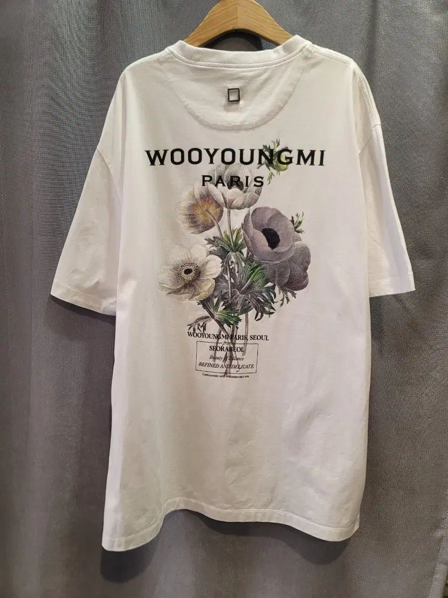 WOOYOUNGMI ウーヨンミ フラワー バックロゴ 半袖 (52)