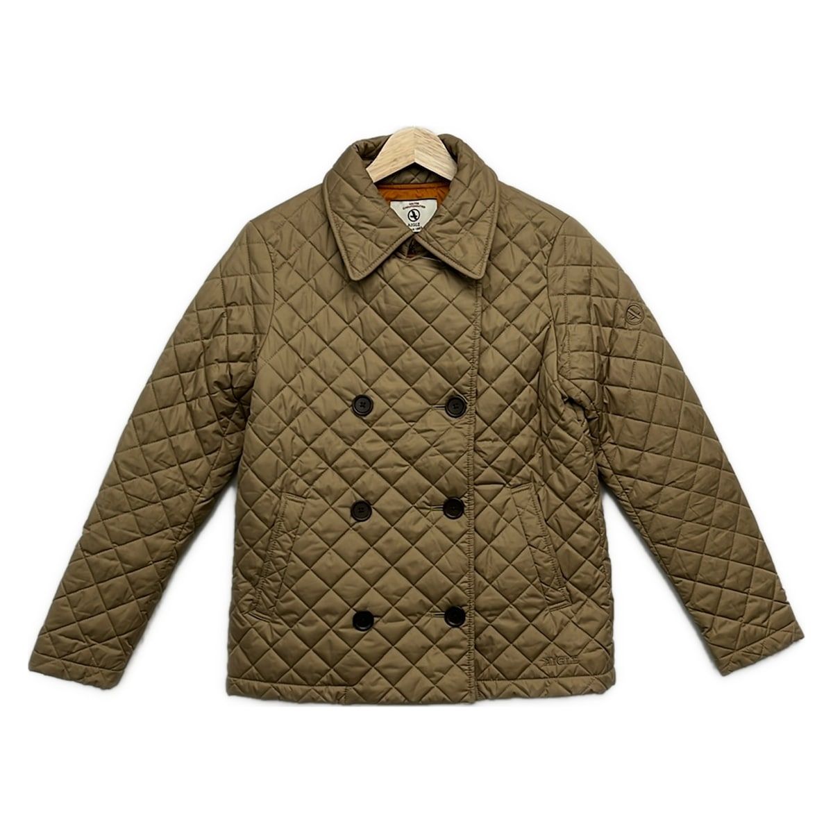 AIGLE(エーグル) コート サイズS レディース - グレーベージュ 長袖/キルティング/秋