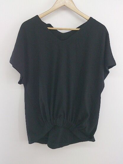 ◇ PATTERNTORSO パターントルソ Vネック 半袖 Tシャツ カットソー ブラック レディース P 【中古】 【1209210001213】