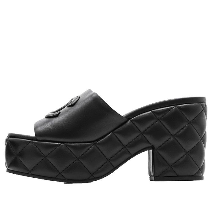 新品同様】CHANEL シャネル サンダル ミュール レザー サイズ 37