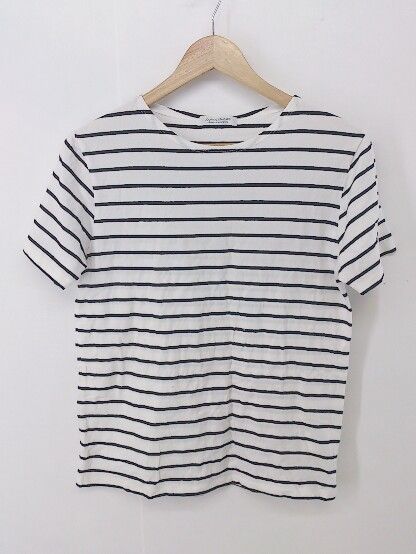 ◇ JOURNAL STANDARD ジャーナルスタンダード ボーダー 半袖 Tシャツ カットソー サイズ M ホワイト ブラック レディース P 【中古】 【1210120008018】