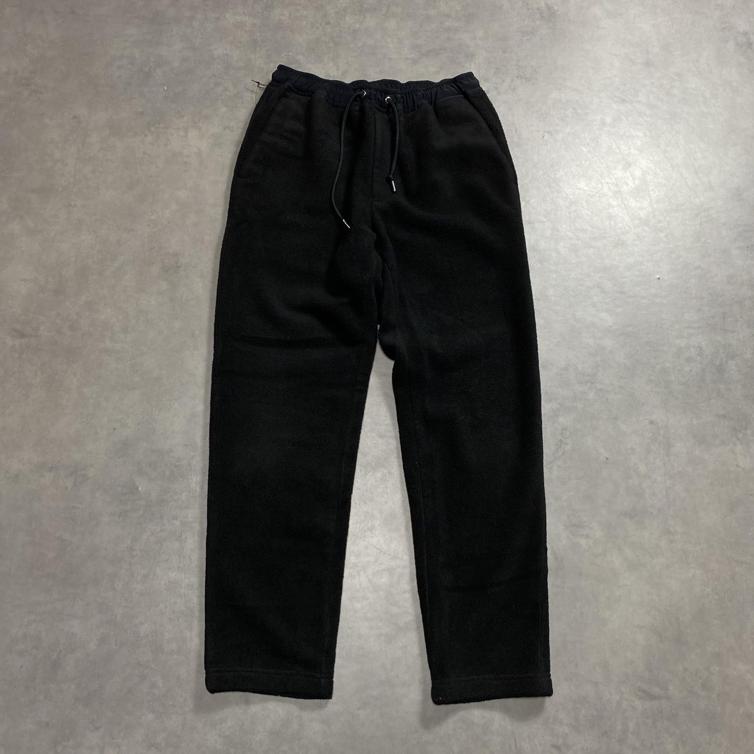 GQ5506UNITED ARROWS：フリースパンツSブラック系 ユナイテッド