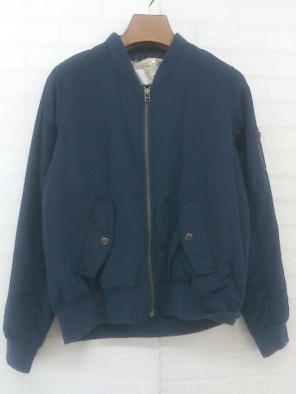 ◇ Discoat ディスコート ジップアップ 長袖 ジャンパー ブルゾン サイズM ネイビー レディース P 【中古】 【1210200007160】