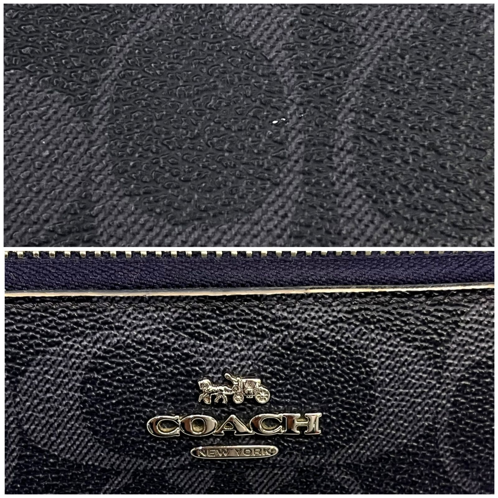 COACH コーチ 長財布 ロングウォレット シグネチャー ラウンド 