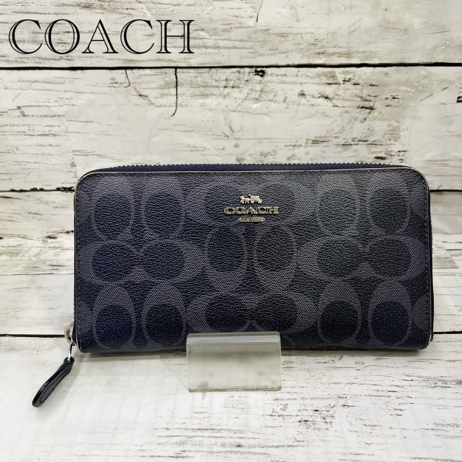 COACH コーチ 長財布 ロングウォレット シグネチャー ラウンド 