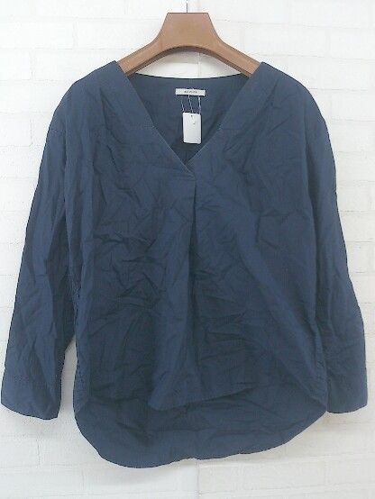 ◇ BAYFLOW ベイフロー Vネック 長袖 シャツ ブラウス サイズ2 ネイビー レディース P 【中古】 【1210240002811】