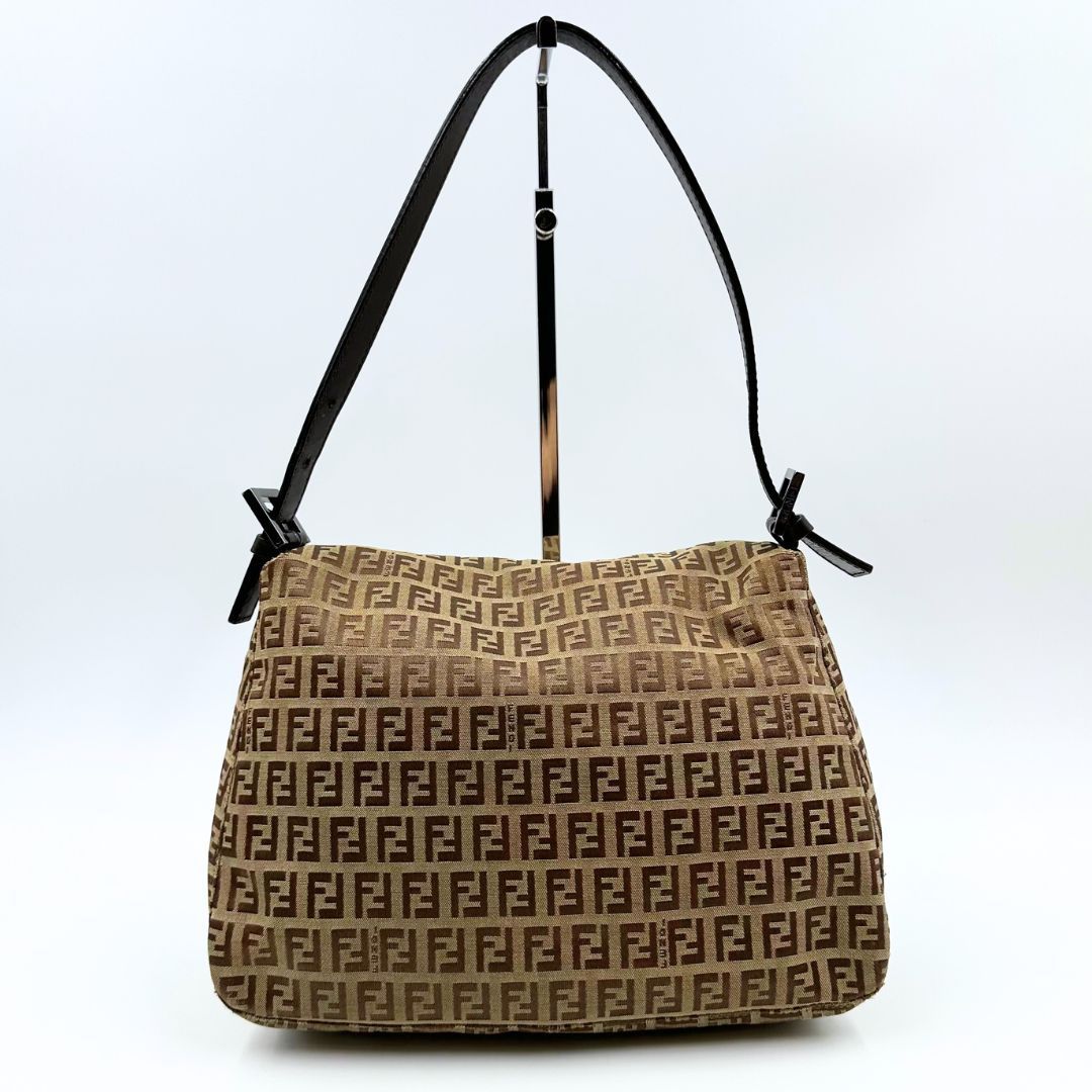 FENDI フェンディ ズッキーノ マンマバケット ワンショルダーバッグ 