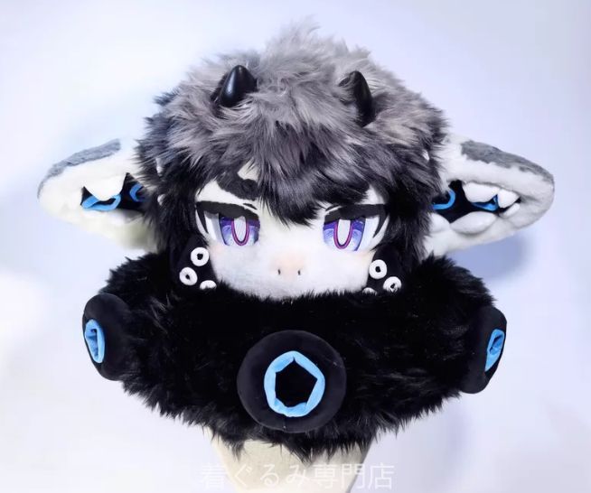 犬 猫 着ぐるみ ヘッド全頭 ヘッド ケモノ ファースーツ ぬいぐるみ コスプレ コスチューム Kurumi 一点物 B914
