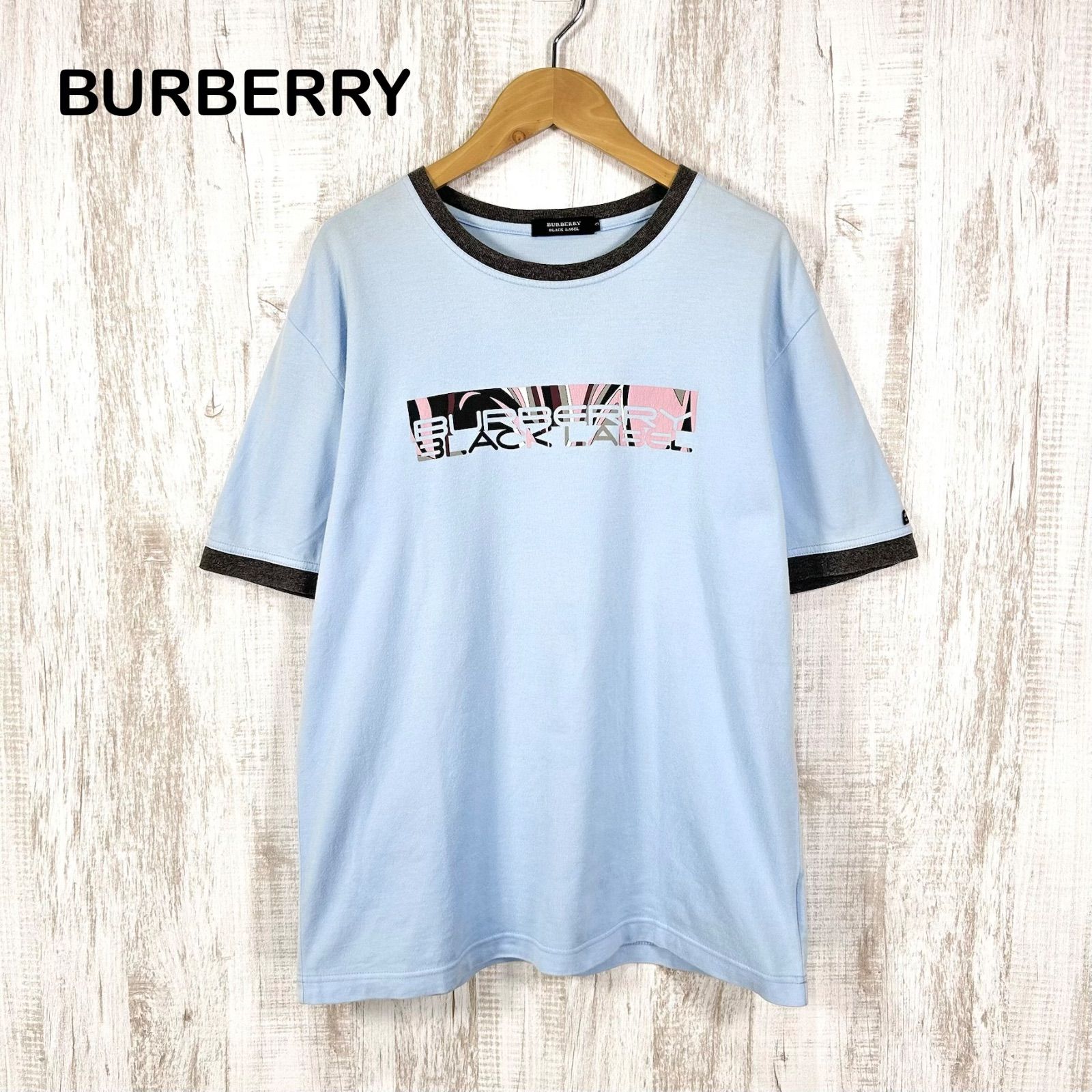 00s BURBERRY BLACK LABEL バーバリーブラックレーベル ロゴ両面