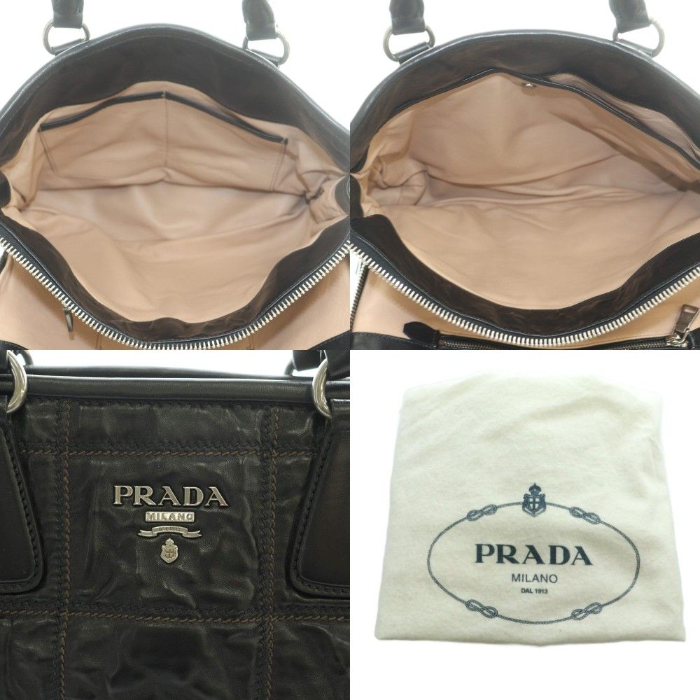 プラダ PRADA NAPPA ANTIQUE ナッパアンティーク ダブルステッチ 2WAY 