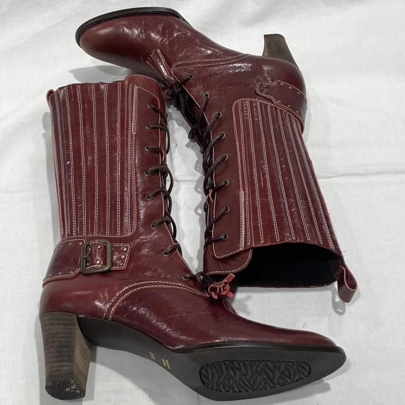 古着 PISARO ピサロ ロングブーツ レースアップ レザー MADE IN JAPAN 23 1/2 赤 レッド レディース 23.5cm ISItems【USED】【古着】【中古】50152516 古着 PISARO ピサロ ロングブーツ レースアップ レザー MADE IN JAPAN 23 1/2 赤 レッド レディース 23.5cm ISItems【USED】【古着】【中古】50152516