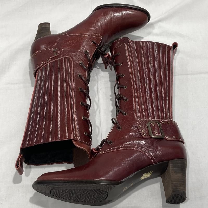 古着 PISARO ピサロ ロングブーツ レースアップ レザー MADE IN JAPAN 23 1/2 赤 レッド レディース 23.5cm ISItems【USED】【古着】【中古】50152516 古着 PISARO ピサロ ロングブーツ レースアップ レザー MADE IN JAPAN 23 1/2 赤 レッド レディース 23.5cm ISItems【USED】【古着】【中古】50152516