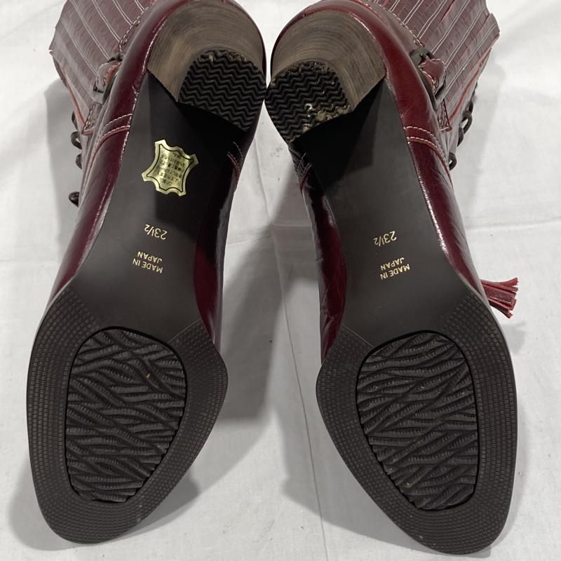 古着 PISARO ピサロ ロングブーツ レースアップ レザー MADE IN JAPAN 23 1/2 赤 レッド レディース 23.5cm ISItems【USED】【古着】【中古】50152516 古着 PISARO ピサロ ロングブーツ レースアップ レザー MADE IN JAPAN 23 1/2 赤 レッド レディース 23.5cm ISItems【USED】【古着】【中古】50152516