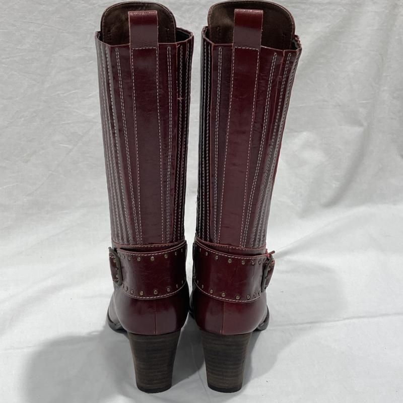 古着 PISARO ピサロ ロングブーツ レースアップ レザー MADE IN JAPAN 23 1/2 赤 レッド レディース 23.5cm ISItems【USED】【古着】【中古】50152516 古着 PISARO ピサロ ロングブーツ レースアップ レザー MADE IN JAPAN 23 1/2 赤 レッド レディース 23.5cm ISItems【USED】【古着】【中古】50152516