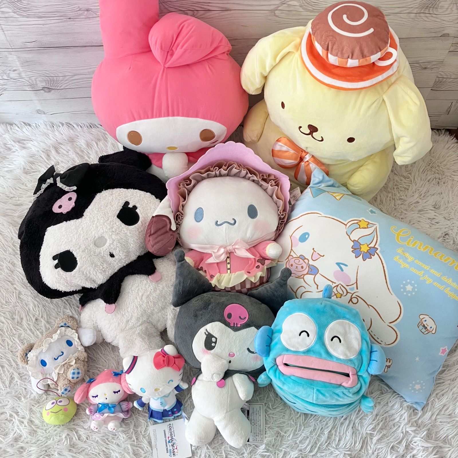 ポムポムプリン スタンダードまとめ売り　サンリオ サンリオ ぬいぐるみ Sanrio 11点セット 大量まとめ売り シナモロール