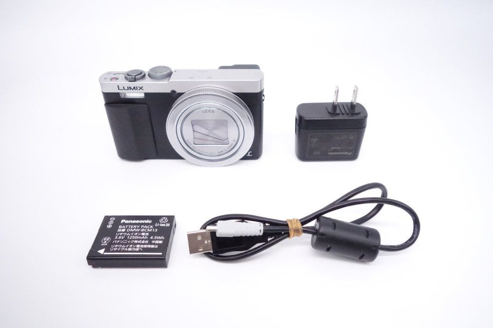 【美品】パナソニック Panasonic デジタルカメラ ルミックス TZ70 シルバー DMC-TZ70-S [W2605015A]