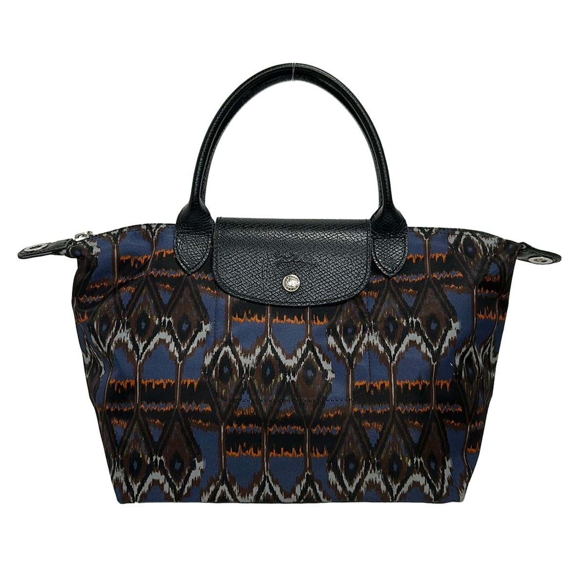 LONGCHAMP(ロンシャン) ハンドバッグ ル・プリアージュ ネイビー×黒×マルチ レザー 9,620円