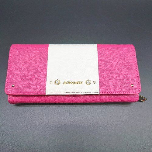 ◇ ＆chouette 収納多め 長財布 表記なし ピンク/ホワイト レディース E 【1301230015888】