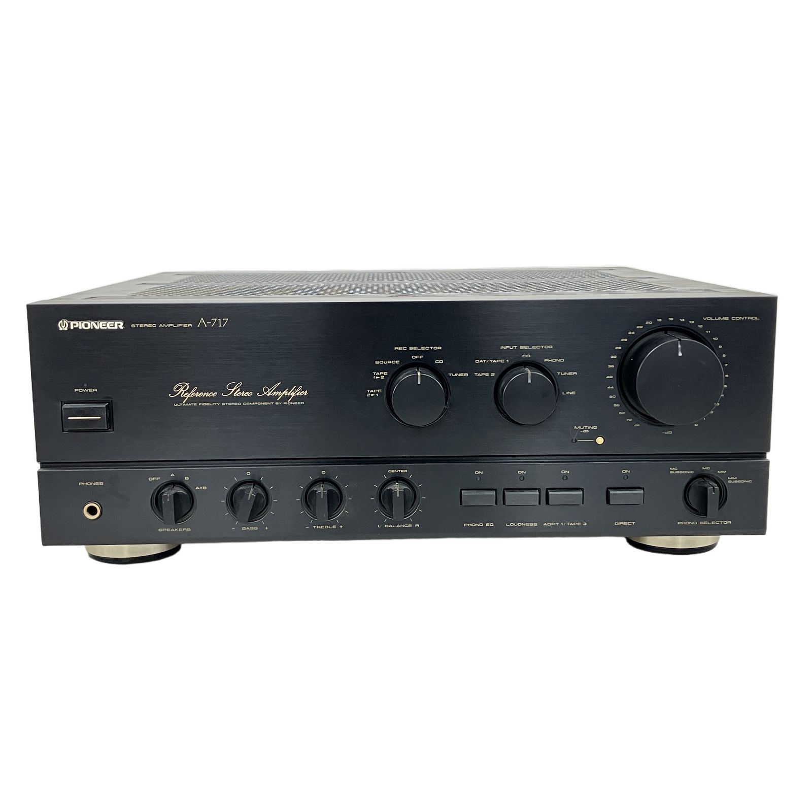 美品　Pioneer A-717 プリメインアンプ　1987年製　動作品 PIONEER A-717 プリメインアンプ 1987年 音響機材 ビンテージアンプ