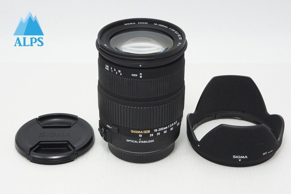 良品 SIGMA シグマ AF 18-200mm F3.5-6.3 DC OS Canon キヤノン EF