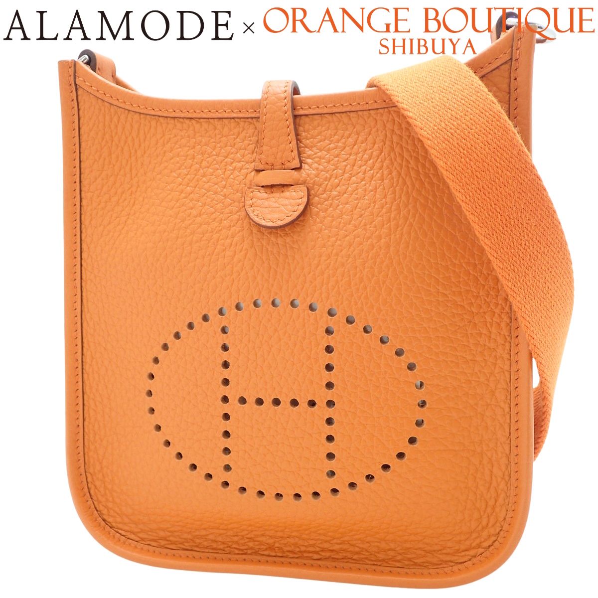 HERMES(エルメス) エブリン アマゾンTPM オレンジ トリヨンクレマンス パラジウム金具 シルバー金具 B刻印 ショルダーバッグ 肩掛け 斜め掛け エヴリン レディース 40802194924【アラモード】