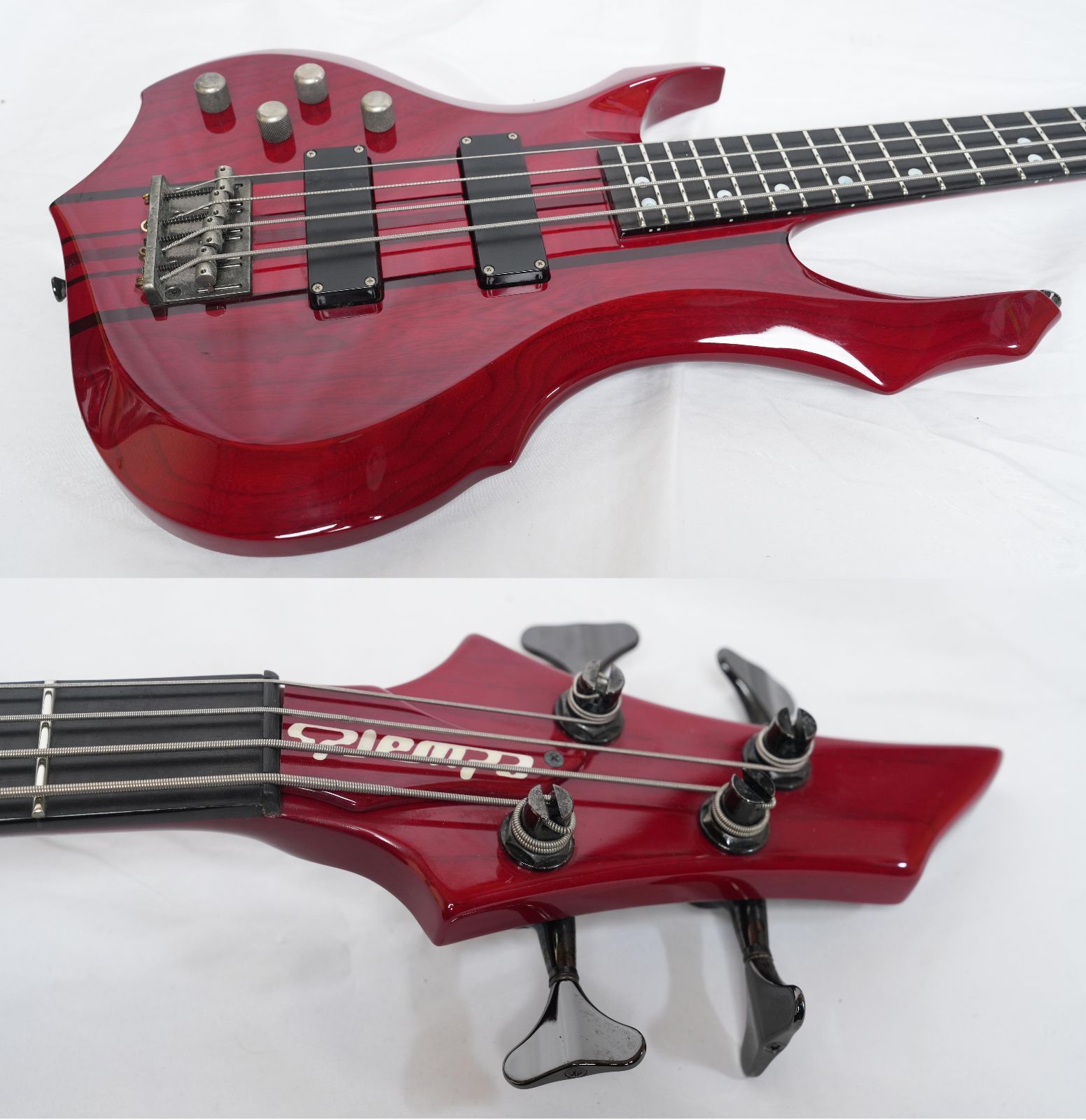 ☆EDWARDS/ESP E-FR-135B See Thru RED LEFT HAND 左用 スルーネック