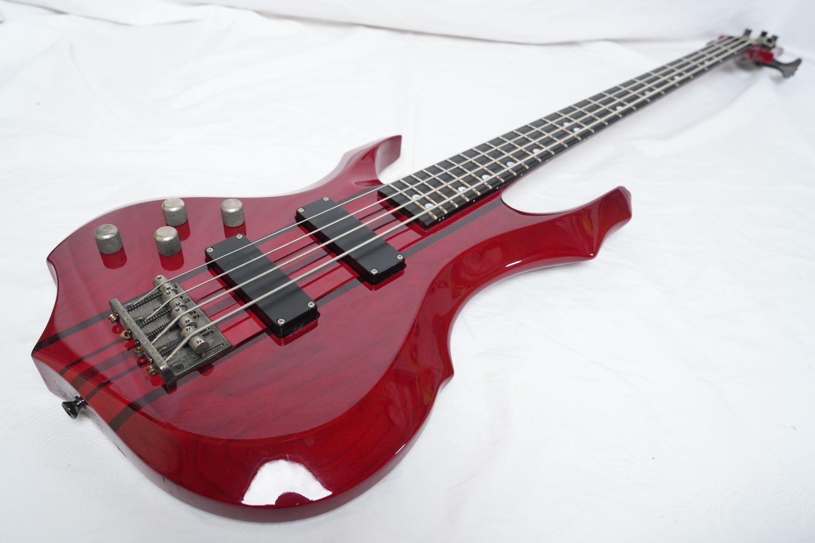 ☆EDWARDS/ESP E-FR-135B See Thru RED LEFT HAND 左用 スルーネック