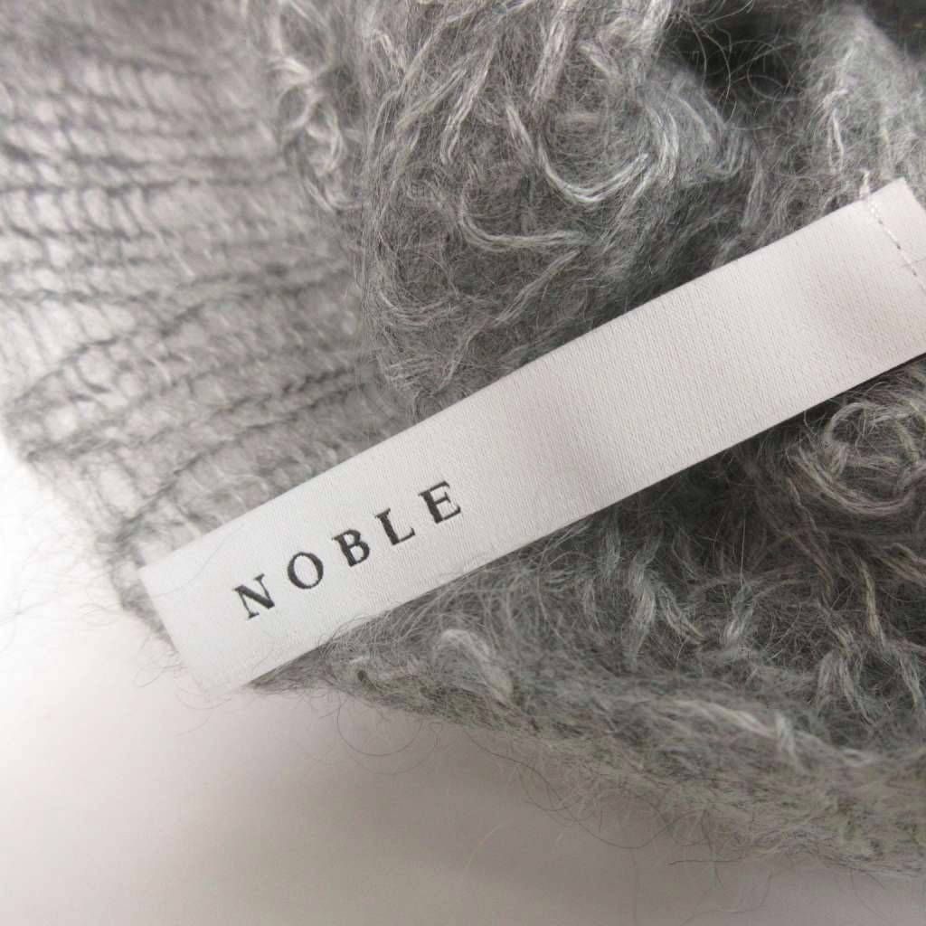 ノーブル NOBLE 25AW モヘヤ ウール シアー プルオーバー ニット