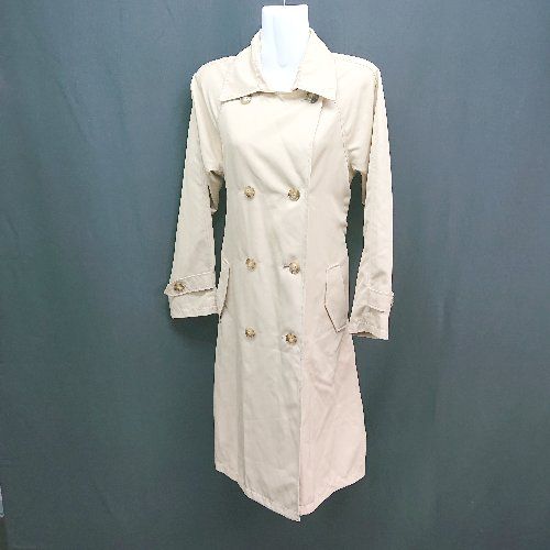 ◇ Ray Cassin レイカズン 無地 シンプル 細身 薄手 長袖 トレンチコート サイズM ベージュ レディース E 【1305150003789】